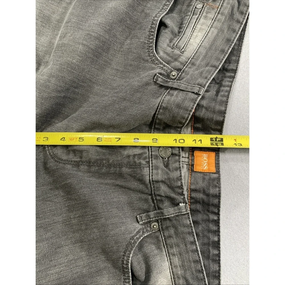 Hugo Boss Mens Jeans 40x34 Orange 24 Barcelona Straight Black Casual-Luxury